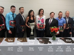 PHOTO SUBMITTED
The Grande Prairie Minor Hockey Association handed out team awards and President's Award on May 24.