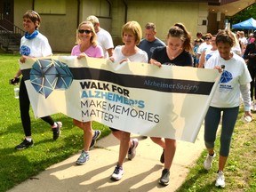 The Stratford Walk for Alzheimer’s was held in Upper Queen’s Park Saturday morning. (Galen Simmons/The Beacon Herald/Postmedia Network)