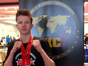 Rhane Daly Stevens earned two gold medals at the WKC national karate championships in Ottawa recently, earning an eighth opportunity to represent Canada internationally. Submitted Photo