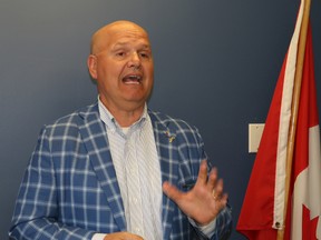 Rocco Rossi, president and CEO of the Ontario Chamber of Commerce was in Timmins Monday where he discussed the chamber's Vote Prosperity platform.