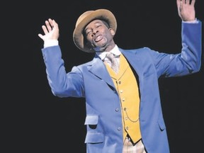 Daren A. Herbert plays Harold Hill in the Stratford Festival production of The Music Man at the Festival Theatre. (Cylla von Tiedemann/Special to Postmedia News)