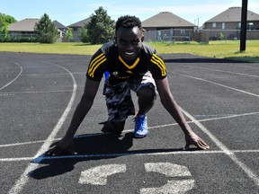 Holy Trinity's Kelvin Minja is one of a handful of NSSAA athletes that will compete at the OFSAA West Regional Track and Field meet in Windsor June 1-2.
JACOB ROBINSON/Simcoe Reformer