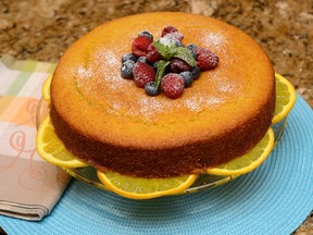 Cornmeal Cake with Honey and Berries (Free Press file photo)