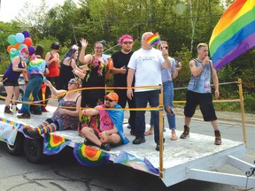 Photo by KEVIN McSHEFFREY/THE STANDARD
There were a score of entries in the Elliot Lake Pride Parade on Saturday morning.