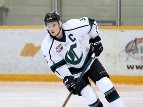 Former Sherwood Park Crusaders captain Brett Magee has opted to bolt from the NAIT Ooks to join the rival MacEwan Griffins. Photo courtesy Target Photography