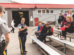 Grade 6 students from A.B. Daley Community School attended Farm Safety Day May 8 in Calgary. J.T. Foster junior high students also attended. Submitted photo