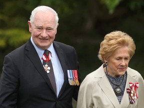 Former governor general of Canada David Johnston and his wife, Sharon, will receive honorary degrees on Tuesday from Nipissing Brantford. (Postmedia Network)