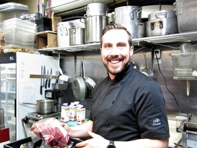 Chef Ian Arthur in the kitchen at Chez Piggy