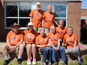 The eight members of The Breakfast Club were among the participants in Sunday's Investors Group Walk for Alzheimer's in North Bay.