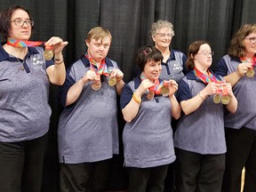 The Strathcona County Special Olympic five-pin bowling team came home with gold medals at the recent national championships in Prince Edward Island. Photo Supplied