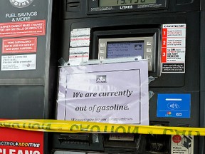 Some Petro-Canada gas stations in the Capital Region had their gas pumps closed on Thursday, May 31, due to a gasoline supply shortage. It is not clear when the supply issue would be resolved. 

Larry Wong/Postmedia Network