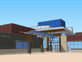 Concept art for the proposed Municipal Centre (Supplied | Town of Whitecourt).