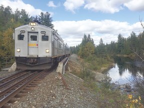 Sudbury-Hawk Junction rail passengers make their way through Rainbow and Algoma Country.
VIA Rail Canada photo