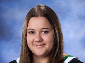 Lockerby Composite School student Kayleigh Jeanveau has been accepted into the Page Program in Ottawa. Supplied photo
