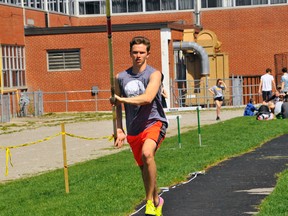 Kyle Lewis of DDSS is one of three Norfolk County students that will take part in the OFSAA Track and Field Championships in Toronto later this week.
JACOB ROBINSON/Simcoe Reformer