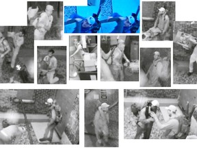 Two suspects wanted by Kingston Police for stealing copper piping in Kingston, Ont. in May. Photo supplied by Kingston Police