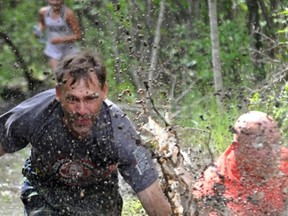 Exactly like the name says, runners were in the mud in the first Cougars Mud Run in Choiceland on Sunday, June 3.