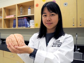 Sir Frederick Banting secondary school student Huai-Ying Huang won the Canadian Institutes of Health Research National Brain Bee. She’ll travel to Germany to compete internationally next month. CHRIS MONTANINI\LONDONER