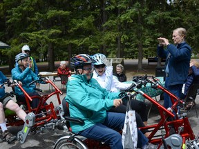 The Big Red Ride takes its first tour of the summer season on June 4 at the Banff. Deanna Montalvo/Crag & Canyon