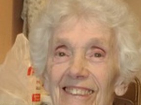 Valentina Mazzuca, affectionately known as Violet, passed away May 31 at Pioneer Manor. She was a life-long resident of Capreol, a beloved aunt and family member, and a successful business woman. (supplied photo)
