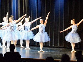 Photo by KEVIN McSHEFFREY/THE STANDARD
The recreational two and three ballet group danced to ‘Go The Distance’ at the Studio Dance Arts Live 2018 year-end recital in the Lester B. Pearson Civic Centre theatre on Saturday evening.