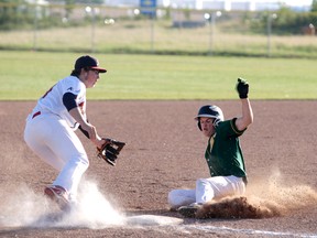 The Sherwood Park Midget AAA Athletics were the sole local team to emerge from the Doc Plotsky Tournament with gold medals, beating St. Albert in the final. Photo by Shane Jones/News Staff