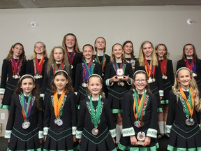 The DanceWorks Celtic Dancers brought home over 50 medals from a recent Winnipeg competition. (LAUREN MACGILL, Morden Times)