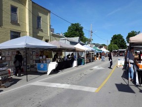 The first Port Elgin BIA Farmer's Market of the season opened June 6 in Coulter Parkette in downtown Port Elgin. The market runs Wednesdays from 9 a.m. to 2 p.m. Michelle Little/Shoreline Beacon