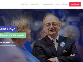 Cropboxes
Web Featured
Who is Kent Lloyd? On the eve of the the day the writ was dropped, he was the Progressive Conservative candidate for Kingston and the Islands, according to actual PC candidate Gary Bennett's website.