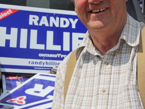 PC Randy Hillier at his campaign office in Perth, Ont. on Thursday June 7, 2018. Steph Crosier/The Whig-Standard/Postmedia Network