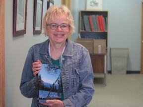 Local author Patricia Verge with her brand new FriesenPress book, Equals and Partners.