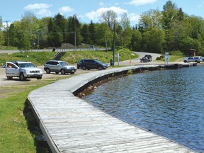 Photo by KEVIN McSHEFFREY/THE STANDARD
The city will begin working on replacing the boardwalk at the Elliot Lake Boat Launch on Monday.