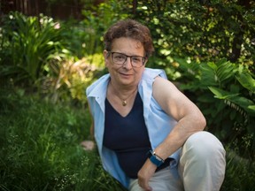 Lisa Freedman, who is now cancer-free, poses for a photo outside her Toronto home on Friday, June 8, 2018. THE CANADIAN PRESS/ Tijana Martin
