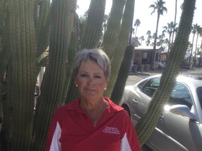 Lynn Bell in Arizona for a shuffleboard competition. (Submitted | Lynn Bell)