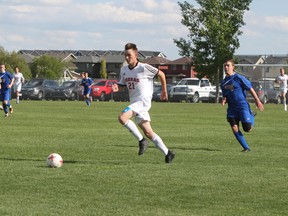 The Bert Church Chargers repeated as Rocky View Sports Association boys' soccer champions after a 3-1 victory over the Cochrane Cobras. The finals game was played at Monklands Park on June 5.