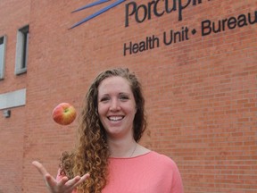 Victoria Hall, public health dietitian, says the Porcupine Health Unit has launched a campaign to make poverty reduction a priority in hopes of assisting those who can’t afford to eat healthy.