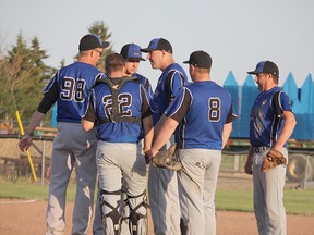 The Tin City Brewers in action against the SH Rivals on Thursday.