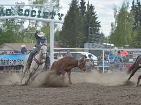 Kendal Pierson and Cole Brain were crowned the AJHSRA Provincial Team Roping Champion in Nanton on May 3, and will be heading to the National Junior High School Rodeo Championships in Huron, South Dakota June 24–30.