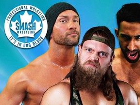 Smash Wrestling will host a show at the Lambton-Kent Memorial Agricultural Arena on June 16. The show is a fundraiser for the Dresden Kings junior hockey team. Handout/Postmedia Network