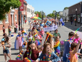 A shot of the Owen Sound Pride parade. ROB GOWAN/THE SUN TIMES