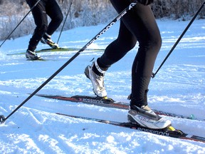 Cross-country skiers battle up a hill while racing at the Strathcona Wilderness Centre. 

Postmedia Network
