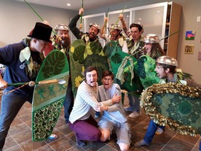 Element Theatre's performers get into character at rehearsal as they prepapre for their upcoming presentation of Peter and the Starcatcher at Whitecroft Hall in Strathcona County from June 19 to 22.

Photo Supplied