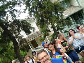 United Conservative Party nomination candidate for Sherwood Park, Len Thom is pictured marching with council in the Edmonton Pride Parade, sporting a Strathcona County shirt.

Twitter Photo