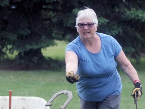 The Wetaskiwin Horseshoe Club hosted its fifth annual sanctioned horseshoe tournament at the Wetaskiwin Lions Campground June 9. (Christina Max/Wetaskiwin Times)