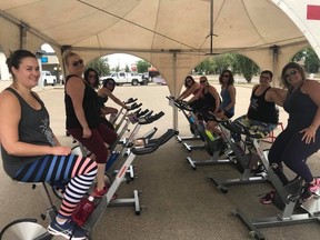 An eight-hour spinathon hosted by local spin studio Body Unique Fitness and organized by Royal LePage’s Ramie Browatzke raised $20,000 for Sherwood Park’s A Safe Place. The area shelter offers accommodations and services for women and children fleeing domestic violence in Strathcona County, Fort Saskatchewan and area.