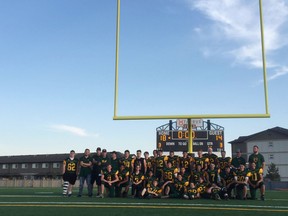 With a packed grandstand of more than 1,000 spectators, Fort High won 18-14 against Westlock Thunderbirds in an exhibition game during the grand opening of Taurus Field on June 8.