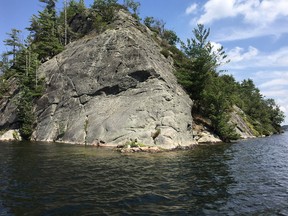 The newly-protected shoreline of Whitefish in the Frontenac Arch. On June 14, the Nature Conservancy of Canada announced its purchase of 120 acres of pristine forest, critical for migratory birds and other species. The purchase adds to a growing network of NCC-protected land in the Frontenac Arch.