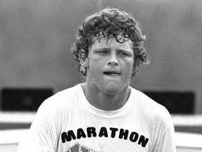 Terry Fox during his Marathon of Hope in 1980. Locally, a chairperson is being sought for the Chatham Terry Fox Run, to be held Sept. 16. File photo/Canadian Press