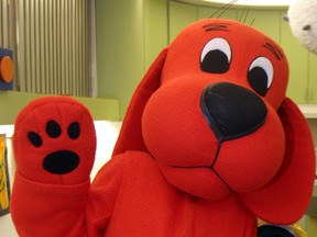 Clifford the Big Red Dog will make an appearance at the TD Summer Reading Club kickoff party on June 23 at the Brantford Public Library's main branch. (PAT MCGRATH/Postmedia file photo)