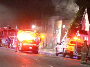 Firefighters were called to 50 Wellington St. W., late Saturday night for a residential fire.